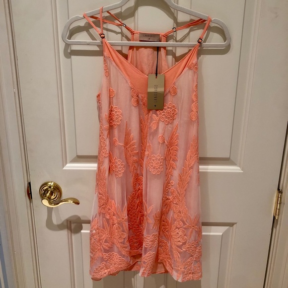 Language Los Angeles Embroidered Beach Dress - Picture 1 of 2